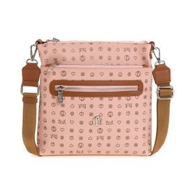 Bilik Deri MTŞ 269-MN Monogram Pembe/Taba Kadın Çapraz Askılı Çanta