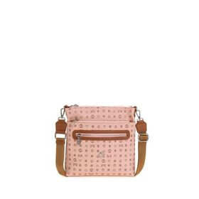Bilik Deri MTŞ 269-MN Monogram Pembe/Taba Kadın Çapraz Askılı Çanta