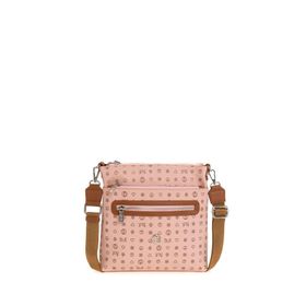Bilik Deri MTŞ 269-MN Monogram Pembe/Taba Kadın Çapraz Askılı Çanta