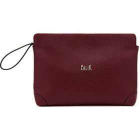 Bilik Deri MTŞ 30 Bordo Rölax Kadın Portföy Clutch Çanta