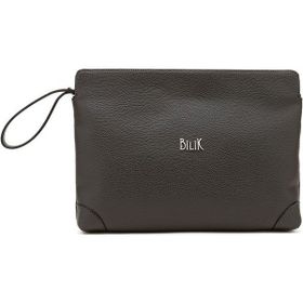 Bilik Deri MTŞ 30 Koyu Gri Rölax Kadın Portföy Clutch Çanta