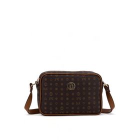 Bilik Deri NV 1002-MN Monogram Kahve Taba Kadın Çapraz Askılı Çanta