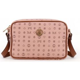 Bilik Deri NV 1002-MN Monogram Pembe Taba Kadın Çapraz Askılı Çanta