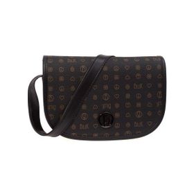 Bilik Deri RH 06-MN Monogram Siyah Kadın Çapraz Çanta