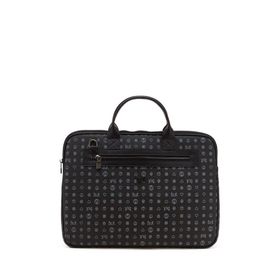 Bilik Deri RH09 BUSİNESS-MG Monogram Siyah Unisex Laptop ve Evrak Çantası