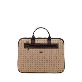 Bilik Deri RH09 BUSİNESS-MN Monogram Açık Vizon Kahve Unisex Laptop ve Evrak Çantası