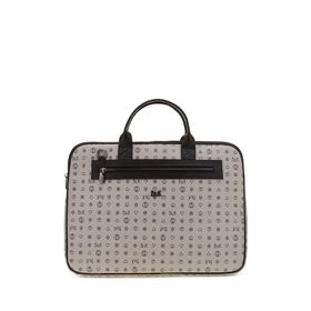Bilik Deri RH09 BUSİNESS-MN Monogram Gri Siyah Unisex Laptop ve Evrak Çantası