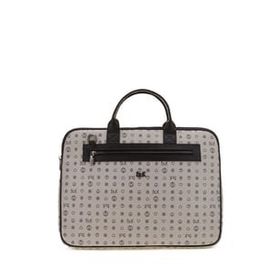 Bilik Deri RH09 BUSİNESS-MN Monogram Gri Siyah Unisex Laptop ve Evrak Çantası