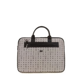 Bilik Deri RH09 BUSİNESS-MN Monogram Gri Siyah Unisex Laptop ve Evrak Çantası