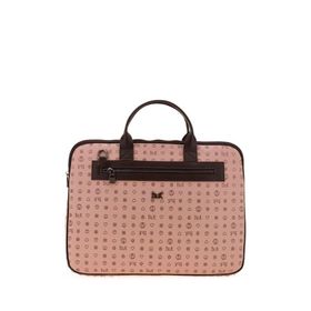Bilik Deri RH09 BUSİNESS-MN Monogram Pembe Kahve Unisex Laptop ve Evrak Çantası