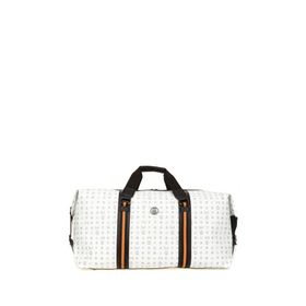 Bilik Deri RH25 DUFFLE-MN Monogram Beyaz Unisex Seyahat Çantası