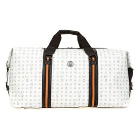 Bilik Deri RH25 DUFFLE-MN Monogram Beyaz Unisex Seyahat Çantası