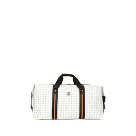 Bilik Deri RH25 DUFFLE-MN Monogram Beyaz Unisex Seyahat Çantası