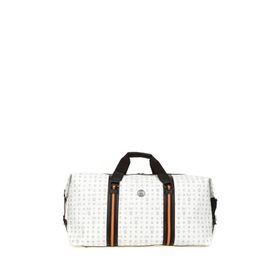 Bilik Deri RH25 DUFFLE-MN Monogram Beyaz Unisex Seyahat Çantası