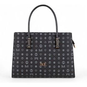 Bilik Deri RİV 138-MG Monogram Siyah Kadın El Çantası
