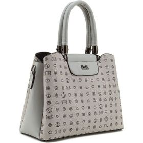 Bilik Deri RİV 228-MN Monogram Gri Kadın El Çantası
