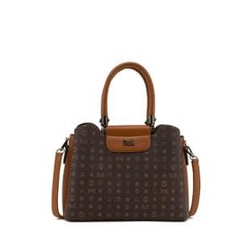 Bilik Deri RİV 228-MN Monogram Kahve/Taba Kadın El Çantası