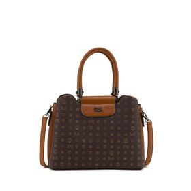 Bilik Deri RİV 228-MN Monogram Kahve/Taba Kadın El Çantası