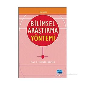 BILIMSEL ARAŞTIRMA YÖNTEMİ - NIYAZI KARASAR