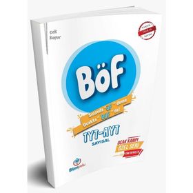 Bilimyolu Yayınları TYT AYT Sayısal Böf Yarıyıl Tatil Kitabı