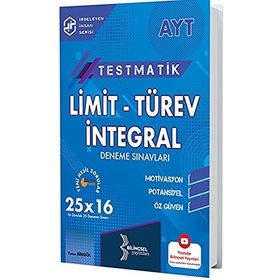 Bilinçsel AYT Testmatik Limit Türev İntegral Deneme Sınavları