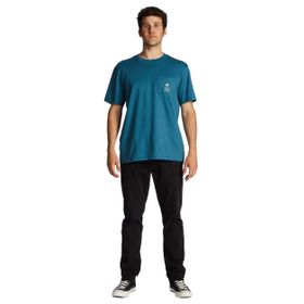 Billabong ABYZT01716 TROPPO PKT Yuvarlak Yaka Mavi Erkek T-shirt