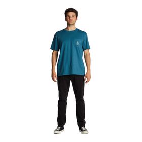 Billabong ABYZT01716 TROPPO PKT Yuvarlak Yaka Mavi Erkek T-shirt