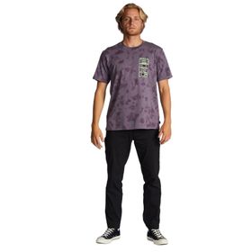 Billabong ABYZT01739 Yuvarlak Yaka Mor Erkek T-Shirt