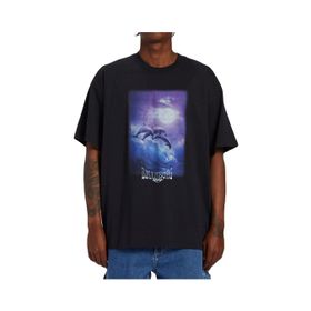 Billabong ABYZT02283 Dolphin Love Siyah Erkek T-shirt