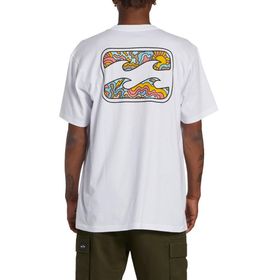 Billabong Crayon Wave Beyaz Kısa Kollu Grafik Erkek T-shirt
