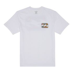 Billabong Crayon Wave Beyaz Kısa Kollu Grafik Erkek T-shirt