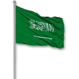 Bilsan Bayrak 70x105 cm Raşel Kumaş Suudi Arabistan Bayrağı