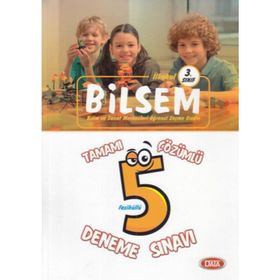 Bilsem 3. Sınıf Tamamı Çözümlü 5 Deneme Sınavı Data Yayınları