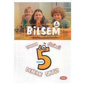 Bilsem 3. Sınıf Tamamı Çözümlü 5 Deneme Sınavı Data Yayınları