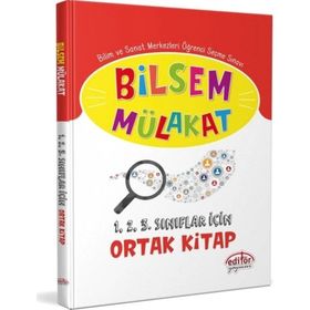 Bilsem Mülakat 1-2-3. Sınıf İçin Ortak Kitap - Editör Yayınları