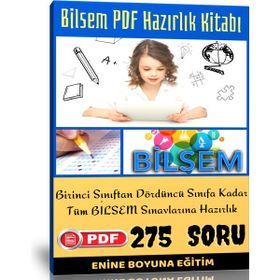 Bilsem PDF Hazırlık Kitabı 1-2-3-4. Sınıflar İçin Enine Boyuna Eğitim