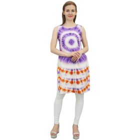 Bimba Kurti Rayon Baskılı Çok Renkli Etnik Kurta Kadın Tunik