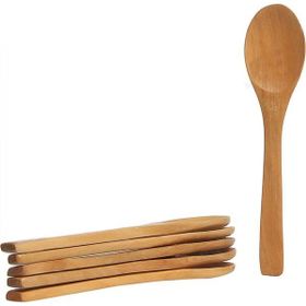 Bimbambom Bambu 6'lı Ahşap Kaşık Şekerlik Baharatlık Bal Kaşığı