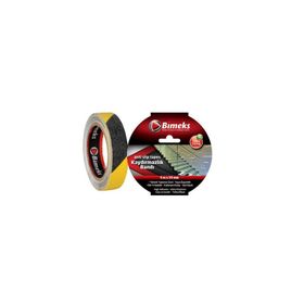Bimeks 5 mt x 25 Sarı/siyah Kaydırmaz Bant