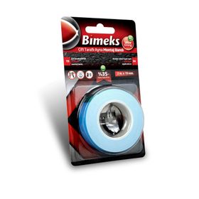Bimeks Çift Taraflı 10 mt x 25 mm Extra Güçlü Köpük Montaj Bant