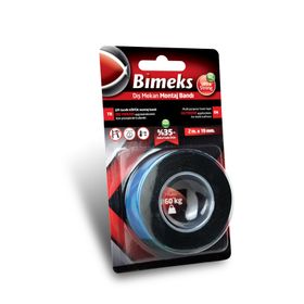 Bimeks Çift Taraflı Extra Güçlü 19 mm 2 mt Köpük Montaj Bandı