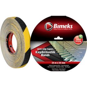 Bimeks Siyah 25 mm 25 mt Kaydırmazlık Bandı