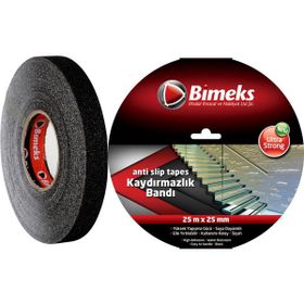 Bimeks Siyah 25 mm 25 mt Kaydırmazlık Bandı