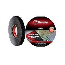 Bimeks Siyah 25 mm 25 mt Kaydırmazlık Bandı