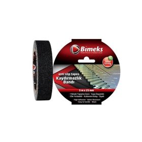 Bimeks Siyah 25 mm 25 mt Kaydırmazlık Bandı