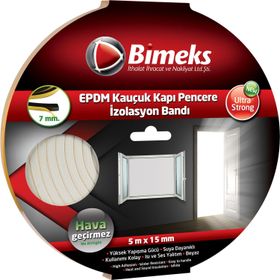 Bimeks Siyah 5 mm Kauçuk Kapı Pencere Bandı