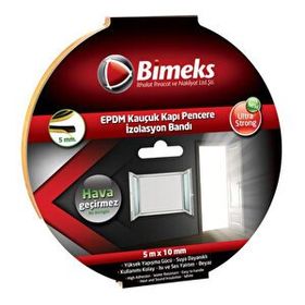 Bimeks Siyah 5 mm Kauçuk Kapı Pencere Bandı