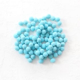 Bimotif 1.5 cm 50 Adet Açık Mavi Peluş Ponpon