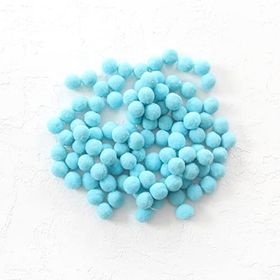 Bimotif 1.5 cm 50 Adet Açık Mavi Peluş Ponpon