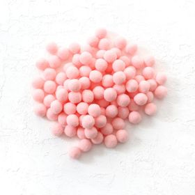 Bimotif 1.5 cm 50 Adet Açık Pembe Peluş Ponpon